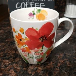 Flower coffee mug